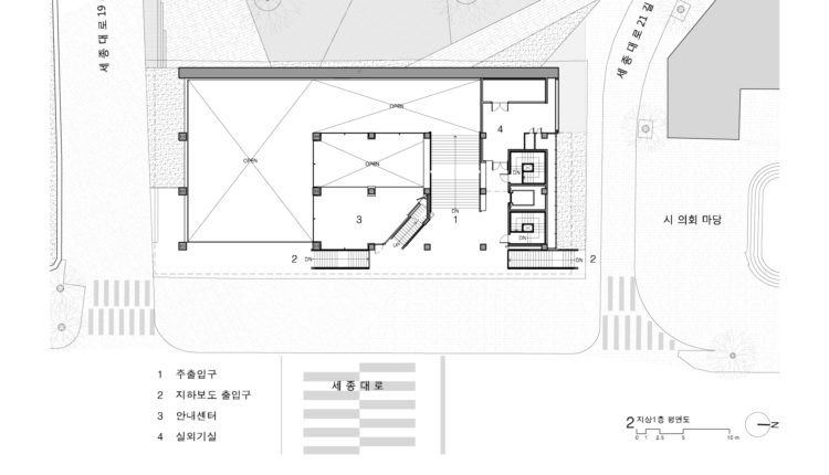 터미널7 T7 서울도시건축전시관 다이어그램