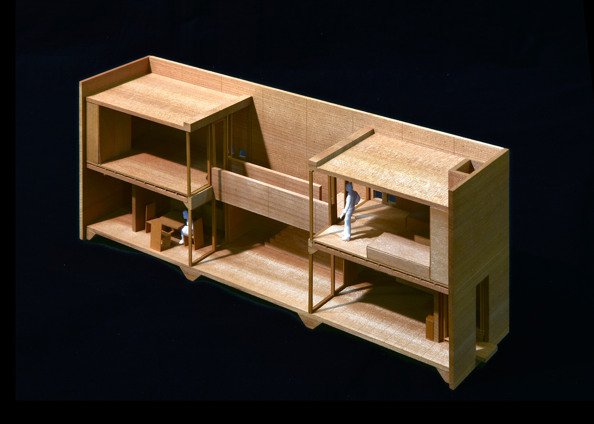 sI_02 Model of Row House, Sumiyoshi - Azuma House _ Tadao Ando 