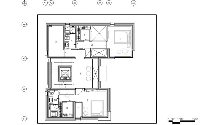 architects601-concrete house plan 2F